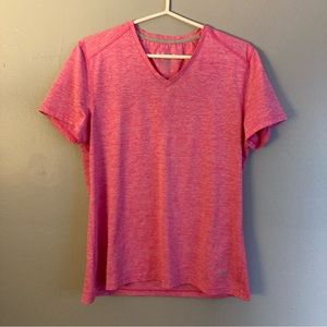 Reel Legends Women’s Pink Heathered Redline Tshirt Size M